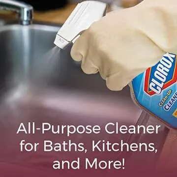 2 Clean-Up Cleaner with Bleach, 32oz | Fresh Scent Bleach Spray & Daley Mint Towel | All Purpose Cleaning for Kitchen, Bath, Tile, Counters (64oz Total)