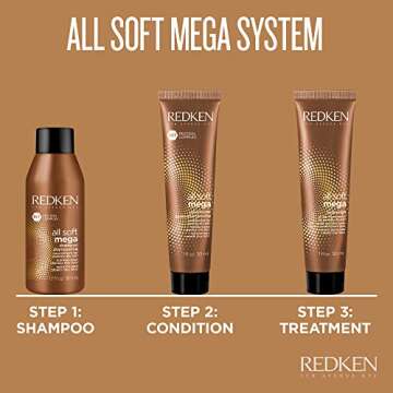 Redken All Soft Mega Hydramelt Leave-In Treatment | For Extremely Dry Hair | Ultra Moisturizing Hair Lotion Enhances Shine | With Aloe Vera