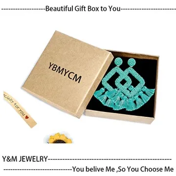 Vibrant Statement Tassel Drop Earrings for Women