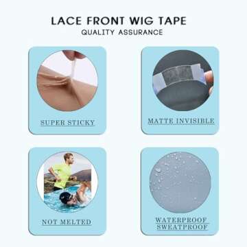 36pcs Waterproof Double Sided Tape for Lace Wigs