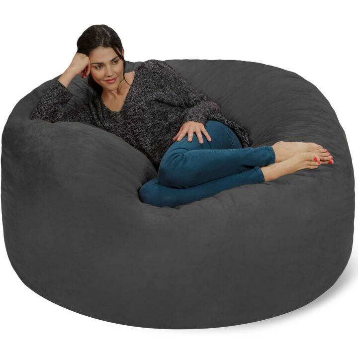 Chill Sack 5' Memory Foam Bean Bag Chair - Charcoal