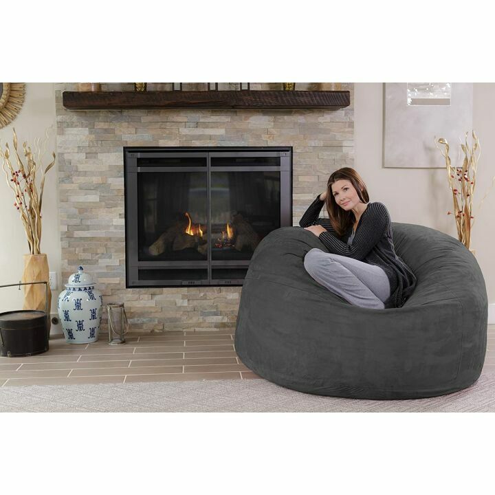 Chill Sack 5' Memory Foam Bean Bag Chair - Charcoal