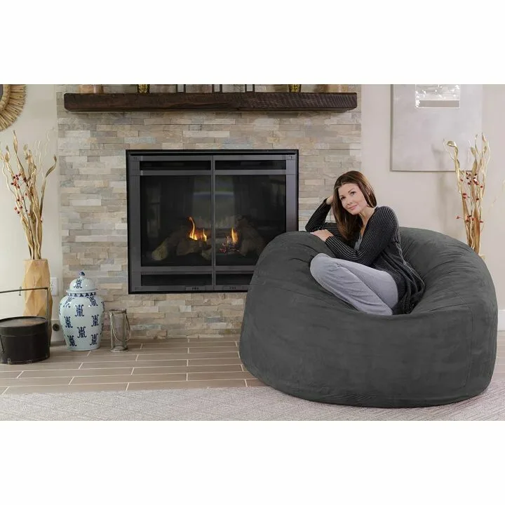 Chill Sack 5' Memory Foam Bean Bag Chair - Charcoal