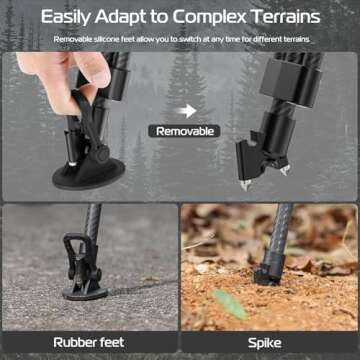 ULANZI VideoFast Heavy Duty Carbon Tripod Kit, 64.5”