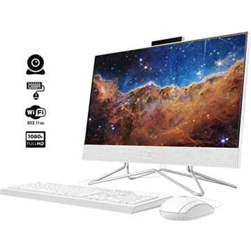 HP 2022 All-in-One Desktop with FHD Display & SSD