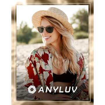 ANYLUV Womens Sunglasses Polarized Sunglasses-Womens: Trendy Sunglasses for Women 2024 UV400 Protect...