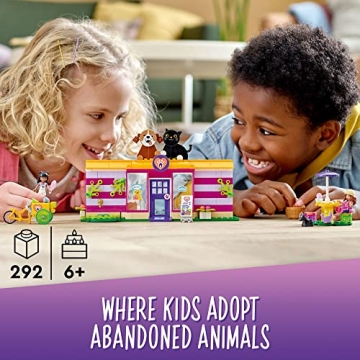 LEGO Friends Pet Adoption Café Building Toy for Kids