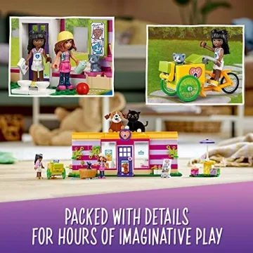 LEGO Friends Pet Adoption Café Building Toy for Kids