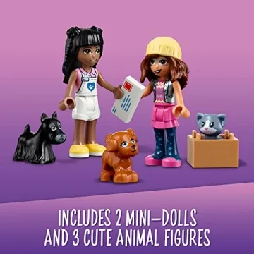 LEGO Friends Pet Adoption Café Building Toy for Kids
