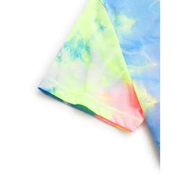 Verdusa Women's Vibrant Short Sleeve Tie Dye Tee Shirt