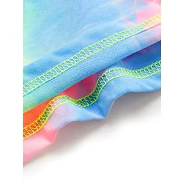 Verdusa Women's Vibrant Short Sleeve Tie Dye Tee Shirt