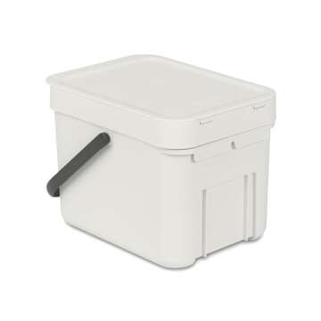 Brabantia Sort & Go Compost Can – Compact & Odor-Free