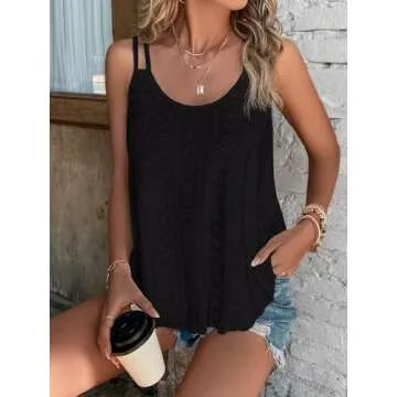 KKJ Women's Summer Sleeveless Camisole Tank Tops 2025