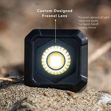 Lume Cube AIR Magnetic LED Light for Photo, Video, and Content Creation, Waterproof On-Camera LED for Sony, Canon, Nikon, Panasonic, Fuji, Smartphone, GoPro…