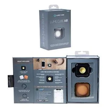 Lume Cube AIR Magnetic LED Light for Photo, Video, and Content Creation, Waterproof On-Camera LED for Sony, Canon, Nikon, Panasonic, Fuji, Smartphone, GoPro…