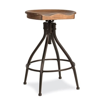 Hillsdale Worland Swivel Adjustable Bar Stool for Comfort