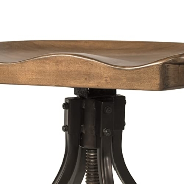 Hillsdale Worland Swivel Adjustable Bar Stool for Comfort