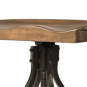 Hillsdale Worland Swivel Adjustable Bar Stool for Comfort