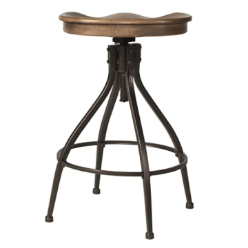 Hillsdale Worland Swivel Adjustable Bar Stool for Comfort