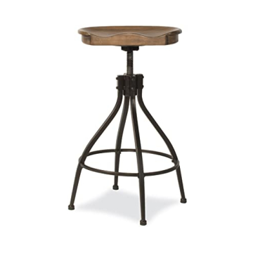Hillsdale Worland Swivel Adjustable Bar Stool for Comfort