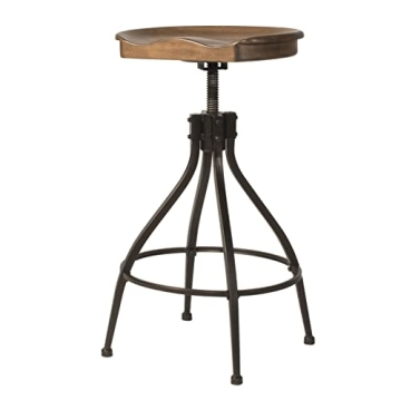 Hillsdale Worland Swivel Adjustable Bar Stool for Comfort
