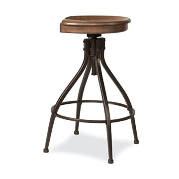 Hillsdale Worland Swivel Adjustable Bar Stool for Comfort