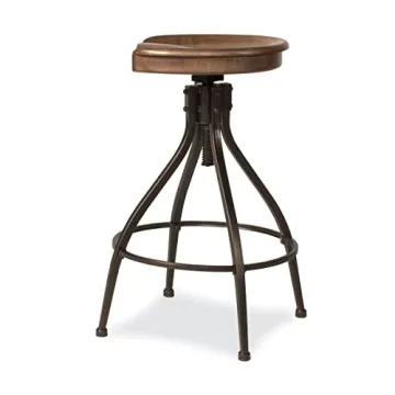 Hillsdale Worland Swivel Adjustable Bar Stool for Comfort