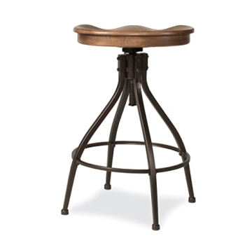 Hillsdale Worland Swivel Adjustable Bar Stool for Comfort