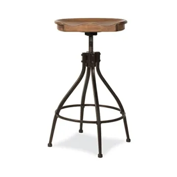 Hillsdale Worland Swivel Adjustable Bar Stool for Comfort