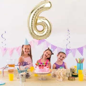 Stunning 40 Inch White Gold Number 3 Balloon for Parties