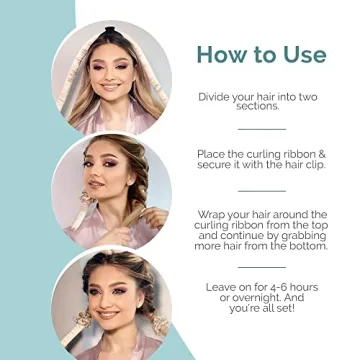 MATASSE Silk Heatless Hair Curler Set for Effortless Curls