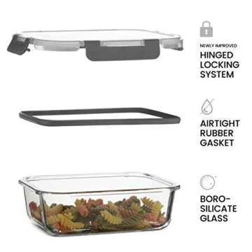 FineDine 6-Piece Leakproof Glass Food Storage Set