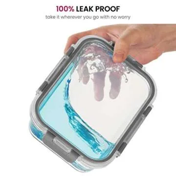 FineDine 6-Piece Leakproof Glass Food Storage Set