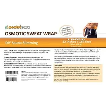 Neutripure Plastic Osmotic Body Sweat Wrap - DIY Sauna Slimming