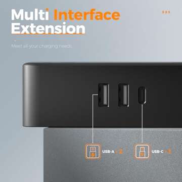 Tessan Multi Plug Outlet Splitter 4 3 Compact Power Strip