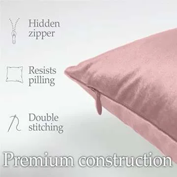 Soft Velvet Throw Pillow Covers Set for Elegant Home Decor