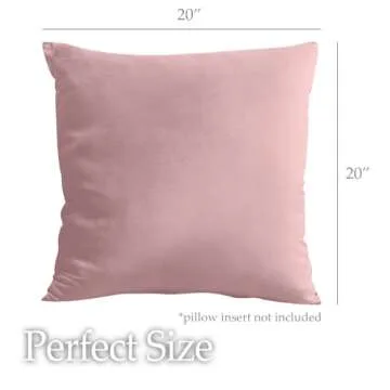 Soft Velvet Throw Pillow Covers Set for Elegant Home Decor