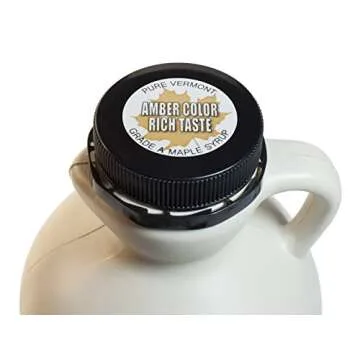 Hidden Springs Maple Organic Vermont Maple Syrup, Grade A Amber Rich, 32 Ounce, 1 Quart, Family Farms, BPA-free Jug