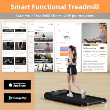 SupeRun Quiet Walking Treadmill - Compact & Portable