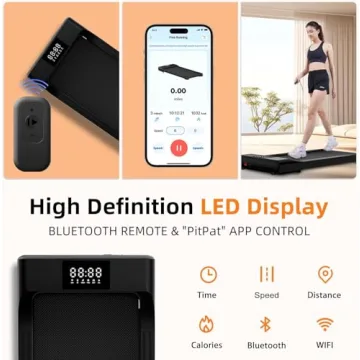 SupeRun Quiet Walking Treadmill - Compact & Portable