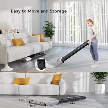 SupeRun Quiet Walking Treadmill - Compact & Portable