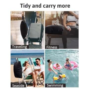 Meowoo Waterproof Large Travel Laundry Bag for Gym