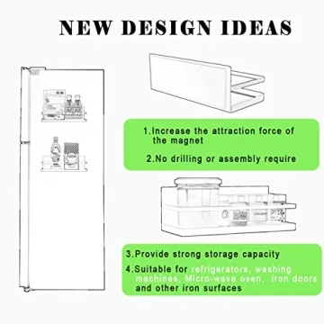 Hoopoton Magnetic Spice Rack Organizer for Kitchen Storage