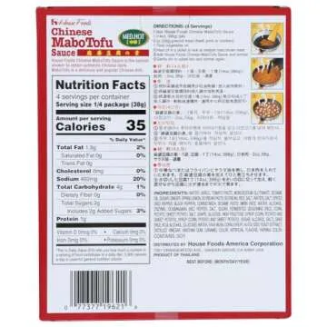 House Foods Medium Hot Chinese Mabo Tofu Sauce, 5.29 Ounce -- 10 per case