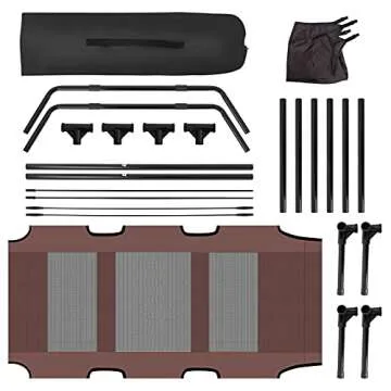 Niubya Elevated Dog Bed with Canopy for All Pets