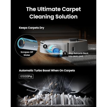 SwitchBot S10 Vacuum and Mop, Self Draining, 6500Pa