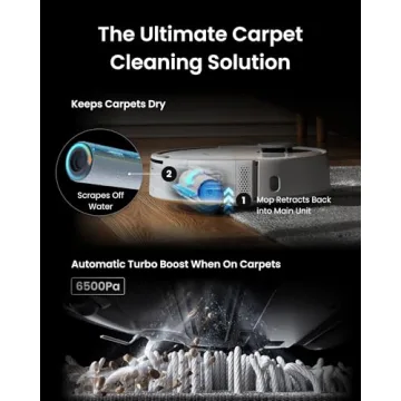 SwitchBot S10 Vacuum and Mop, Self Draining, 6500Pa