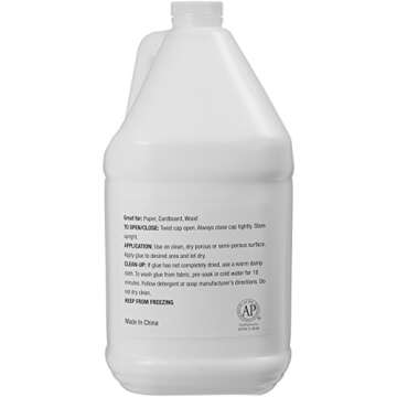 Amazon Basics All Purpose Washable School Craft Liquid Glue, Great for Making Slime, Single Pack, 1 gallon, White