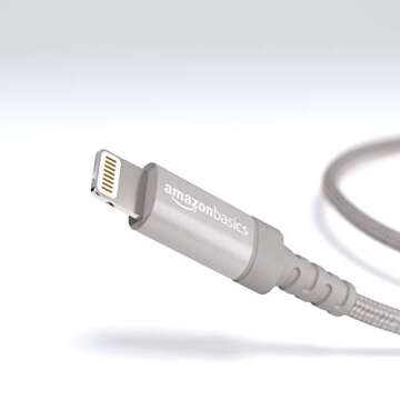 MFi Certified Amazon Basics Nylon Braided iPhone Charger