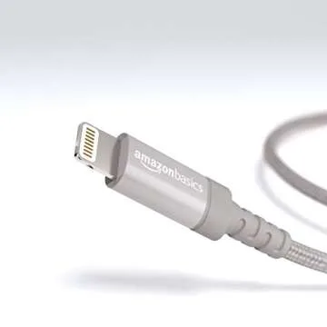 MFi Certified Amazon Basics Nylon Braided iPhone Charger